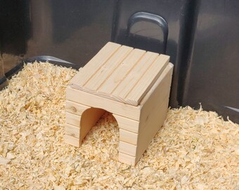 Customizable Beehive Themed Pet House - Bottomless Toy Handmade with Kiln Dried Pine for Small Animals