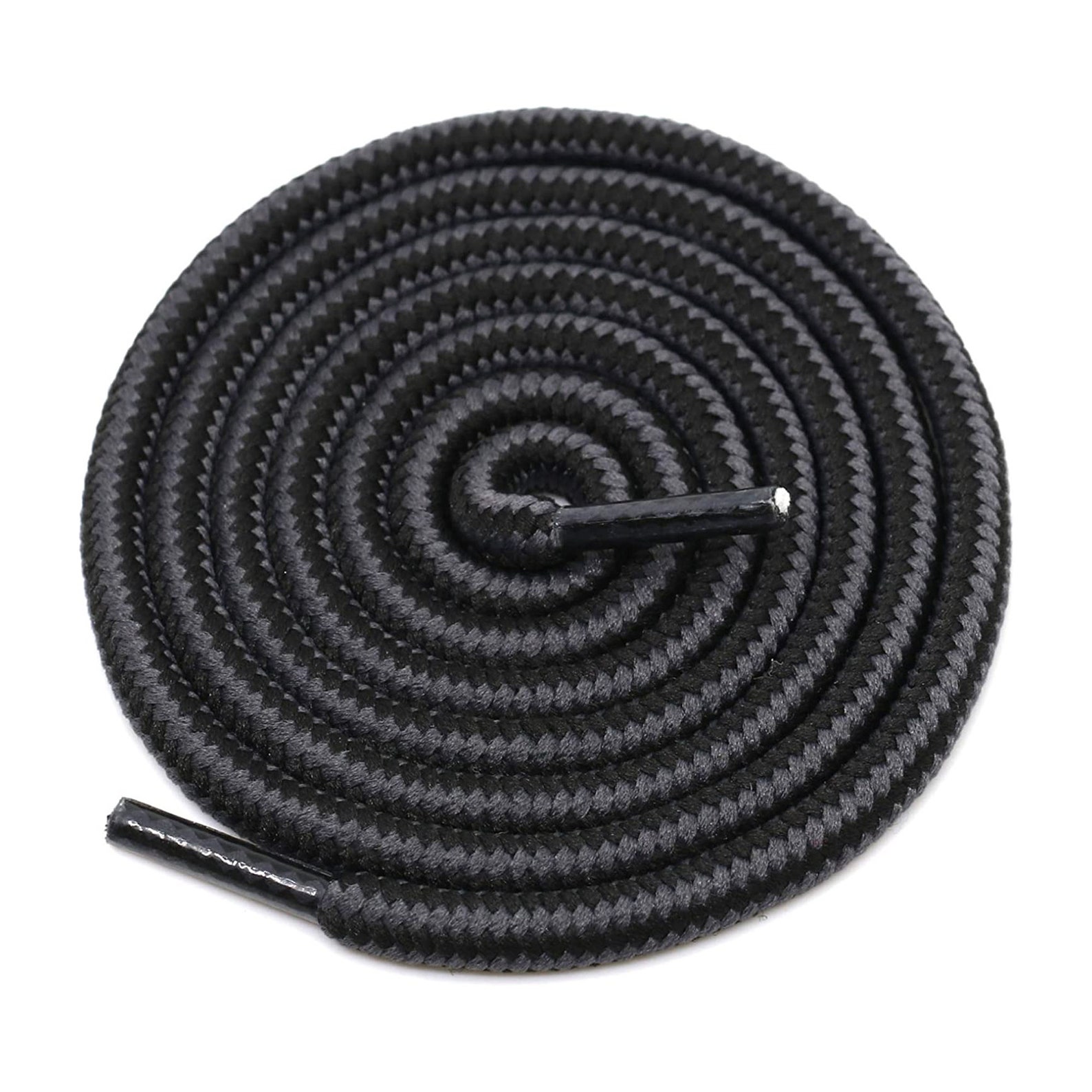 2 Pair 59.06in Dark Gray & Black Round Shoelaces for Heavy Etsy