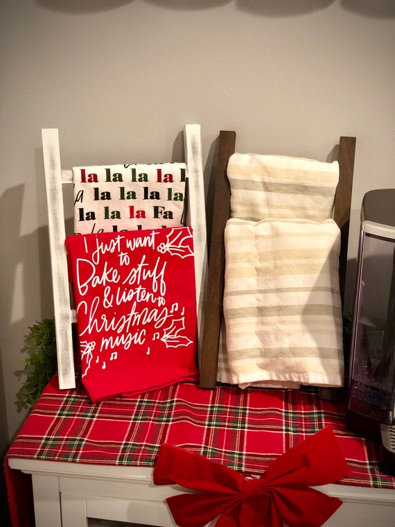 Tea Towel Ladder Mini Display Ladder Bathroom Towel Ladder Etsy