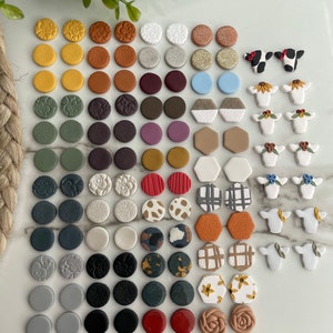 Choose Your Own Stud Pack | 1.5CM PATTERNS | Polymer Clay Earrings | Stud Pack | Handmade Jewelry | Nickel Free | Gifts for Her