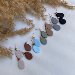 Basic Teardrop Clay Dangle | Polymer Clay | Clay Earring | Lightweight | Earring | Gift | Jewelry | Hypoallergenic