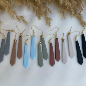 Basic Pillar Clay Dangle | Polymer Clay | Clay Earring | Lightweight | Earring | Gift | Jewelry | Hypoallergenic