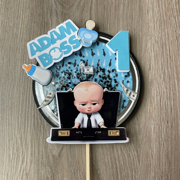 Cake Topper Baby Boss - Décoration gâteau d'anniversaire Baby Boss