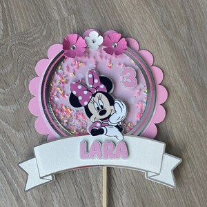 Minnie Mouse Cake Topper - Minnie Mouse Themed Birthday - Minnie Mouse Birthday Cake Decoration