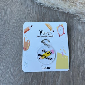 Marcador maestro, Titular de la llave maestra, regalo maestro personalizado, regalo de fin de año