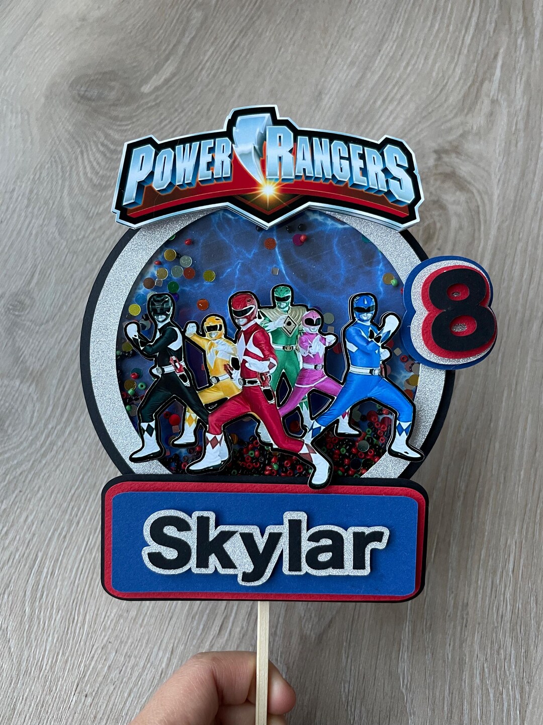 Topper Power Renger Cake Topper Power Rangers, Power Rangers Birthday Cake Decoration - Etsy