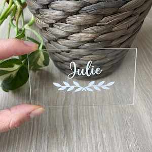 Segnaposto per matrimonio, etichetta con nome
