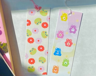 marcador estético- lindo marcador, marcador kawaii, marcador bonito, marcador único, marcador hecho a mano, amante de los libros lindo regalo-rana marcador