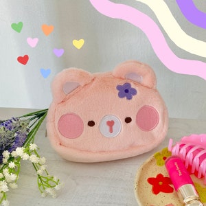The Teddy Pouch-teddy bag-teddy pouch-teddy bear bag-kawaii pouch-cute makeup bag-cute pouch bag-kawaii bear bag-bear purse-cute purse-bear