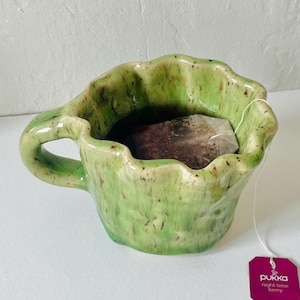 PREORDER:matcha mug-handmade ceramic mug-handmade pottery mug-mug for matcha-handmade mug-green handmade mug-aesthetic mug-cute mug-mug gift