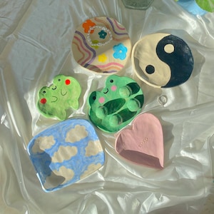 PREORDER:cute ceramic jewelry-ring-trinket-catch-all dish-funky dish,clay dish,cute dish,ceramic dish,unique dish,handmade ring dish,ceramic