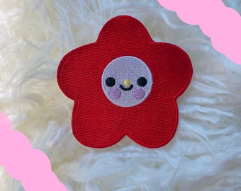 smiley flower iron on patch//flower patch, smiley face patch,cute patch,kawaii patch,cute iron on patch,flower iron on patch,pretty patch