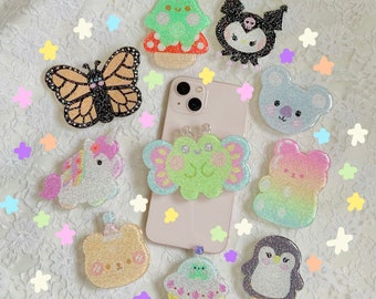 SUPER GLITTER cute phone griptok-cute phone holder,kawaii phone holder,pretty phone holder,cute griptok,grip,phone holder,phone accessory