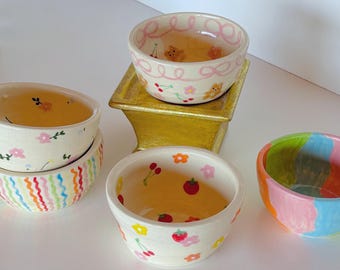 mini bowls handmade ceramic bowl-small handmade bowl-small ceramic bowl-aesthetic bowl-cute snack bowl-cute pottery bowl-cute ceramic bowl