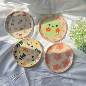 PREORDER:ceramic speckled handmade dish-ring dish-trinket dish-catch all dish-clay dish,cute dish,ceramic dish,unique dish,handmade dish