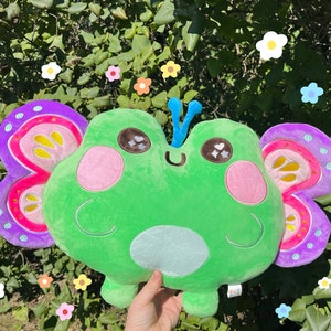 The Butterfrog Large Plush-butterfly frog plush-frog toy-froggy plush-froggo plush-froggy-frog plush-frog plushie-stuffed frog-plushie-plush