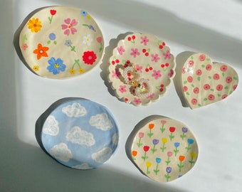 PREORDER:ceramic handmade jewelry dish- ring dish-trinket dish-catch all dish-clay dish,cute dish,ceramic dish,unique dish,handmade dish