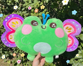 The Butterfrog Large Plush-butterfly frog plush-frog toy-froggy plush-froggo plush-froggy-frog plush-frog plushie-stuffed frog-plushie-plush