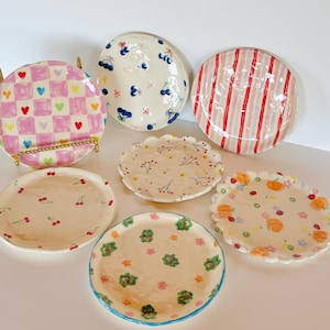 PREORDER: stoneware clay ceramic dessert dish-ceramic dish-dessert dish-handmade ceramics-ceramic plate-small food plate-aesthetic plate