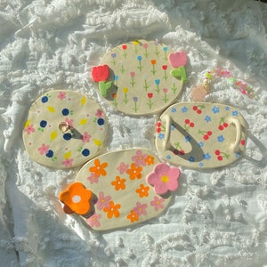 FLAT ceramic handmade jewelry dish- ring dish-trinket dish-catch all dish-clay dish,cute dish,ceramic dish,unique dish,handmade ring dish