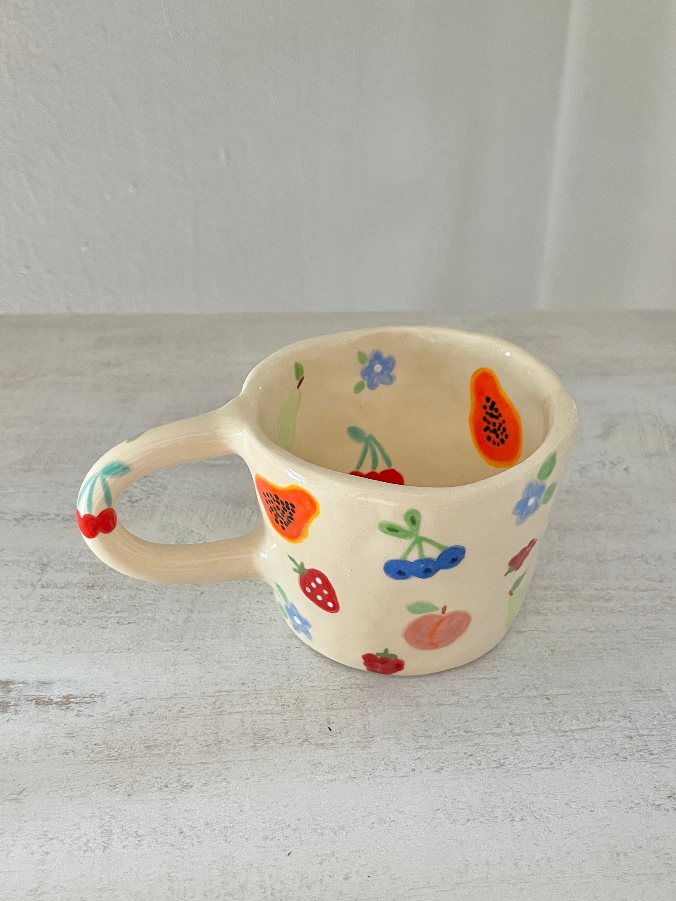 PREORDER: Fruit Handmade Ceramic Mug-handmade Ceramic Mug,fruit