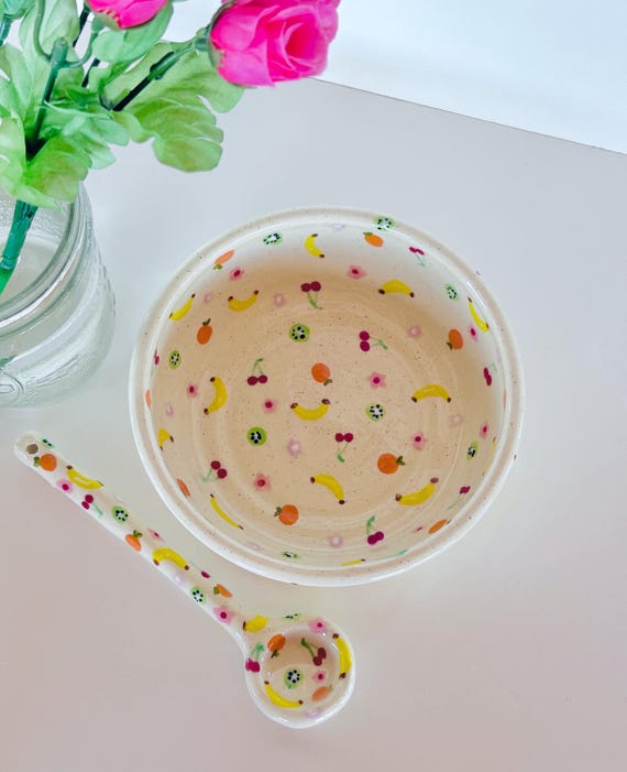 PREORDER: Fav Fruits Handmade Ceramic Bowl-handmade Clay