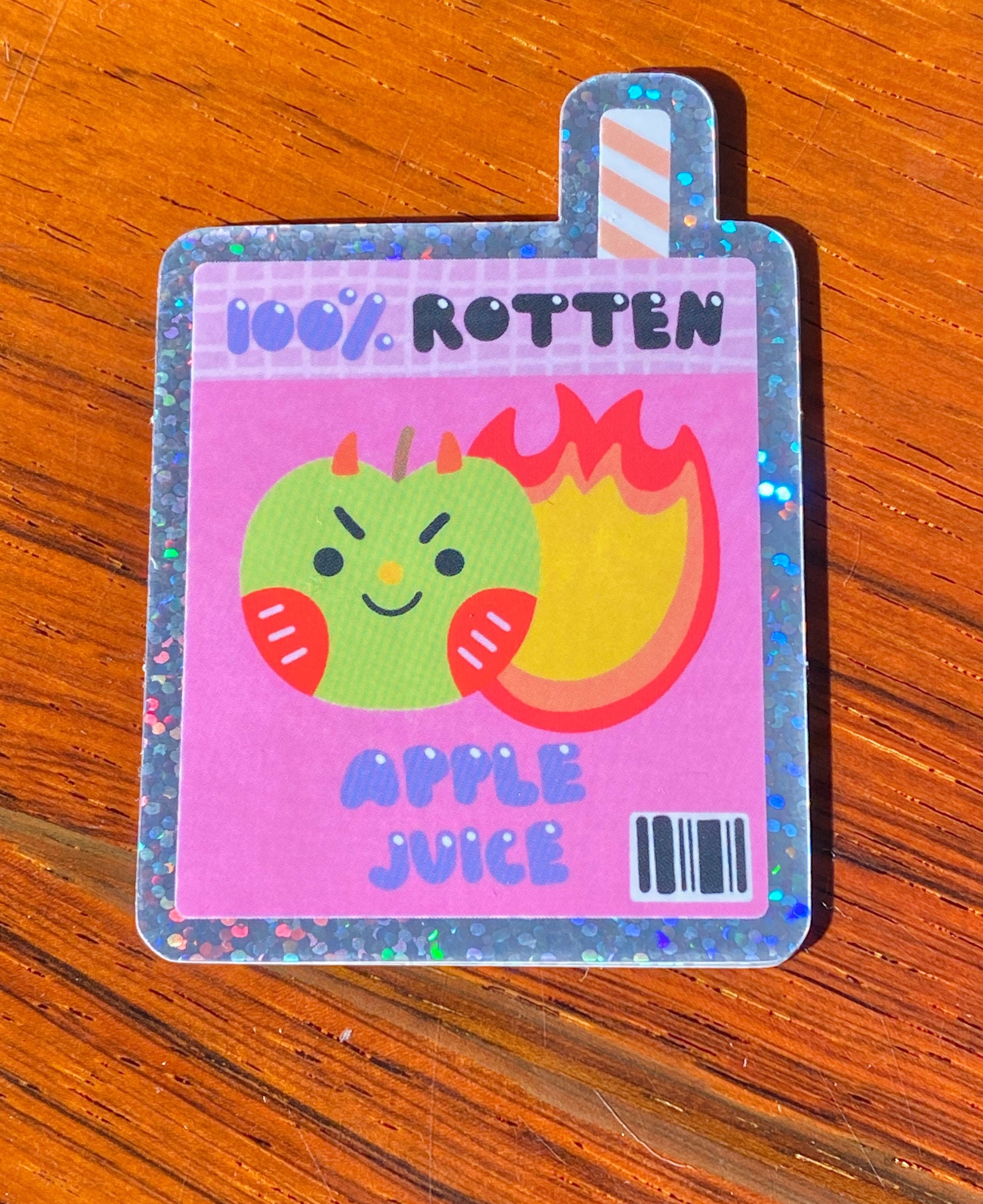 Cute juice box sticker // apple juice sticker cute apple Etsy