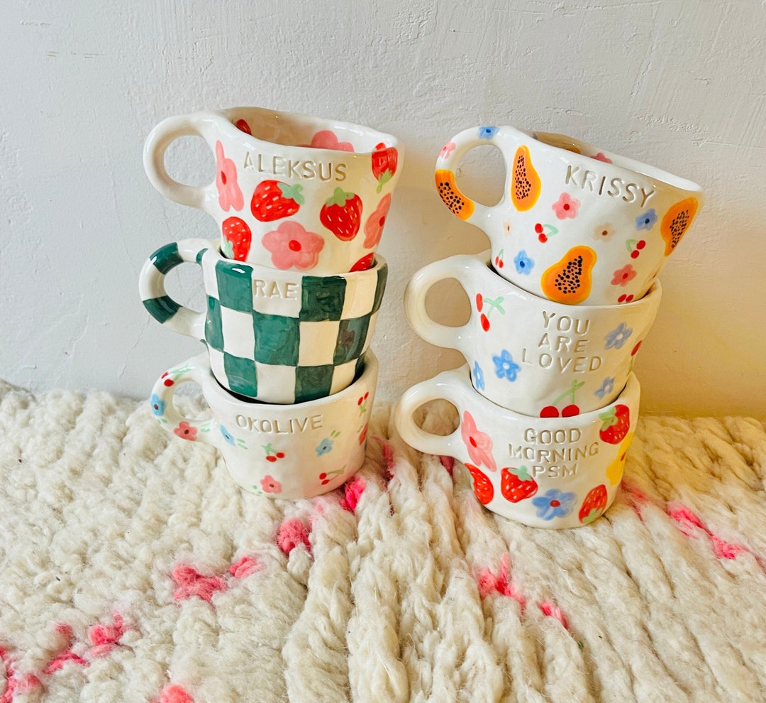 PREORDER: Custom Ceramic Pottery Handmade Mug-cute Aesthetic
