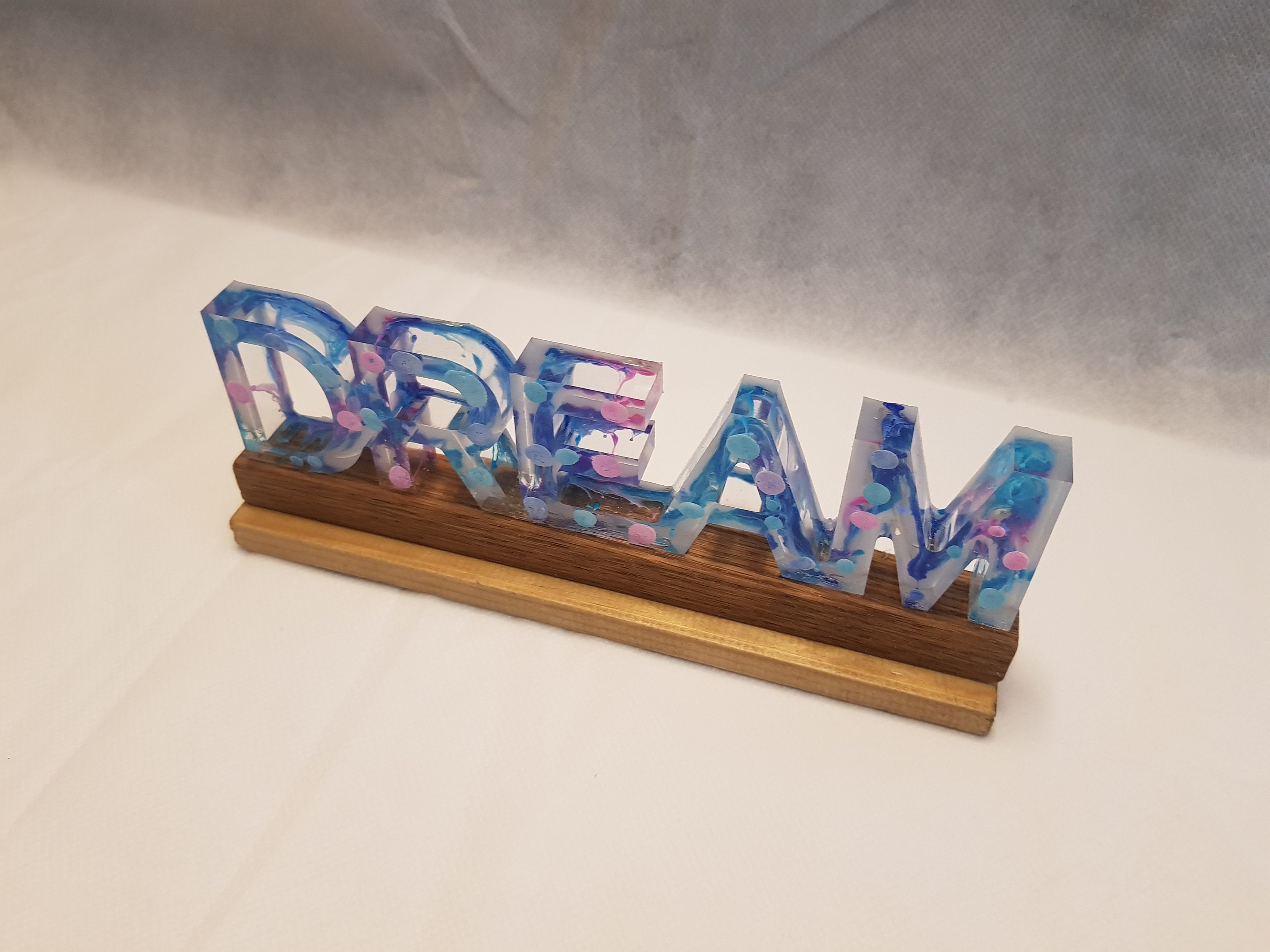 Epoxy resin dream led light Etsy