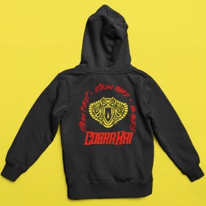 Cobra Kai Hoodie | Cobra Kai Gift | Karate Kid | Cobra Kai Black Sweatshirt | Cobra Kai | Cobra Kai Jumper | Karate Kid Shirt