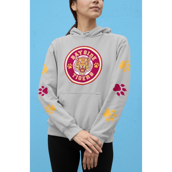 Bayside Tigers Hoodie Bayside Alumni Sports Gray Hoodie Saved by the Bell Varsity Hoodie Unisex Hoodie TV Show Fans Etsy UK