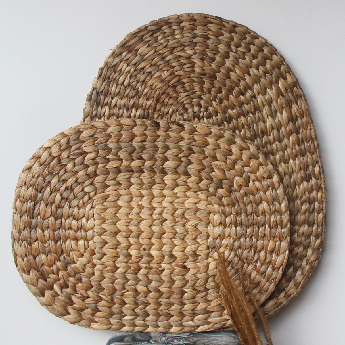 2 Pcs Oval Water Hyacinth Placemat Etsy