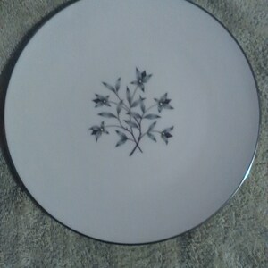 Lenox Princess Pattern Platinum Trim Dinner Plate Made in USA