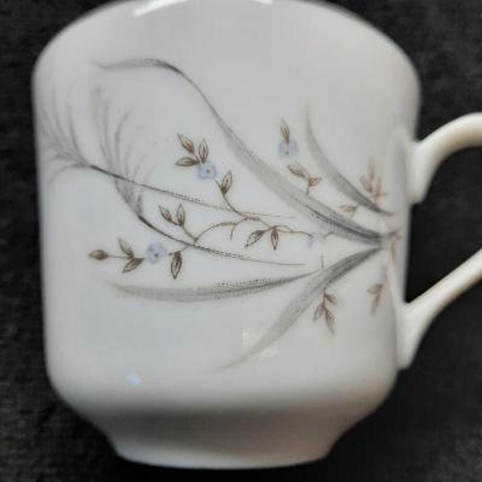 Castlecourt Fine China Wheat Spray Pattern Flat Coffee Cup No Saucer
