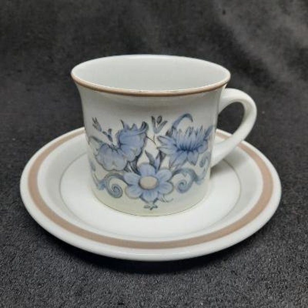 Royal Doulton Lambeth Stoneware Inspiration Pattern Coffee Cup and Saucer Set