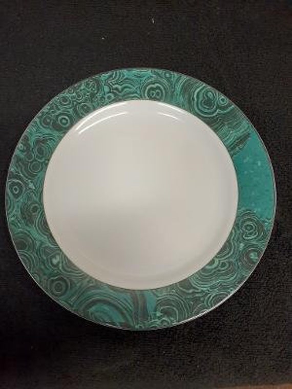 Late 20th Century Gabbay “Malachite” Green and White  Gabbay dinnerware main image 2