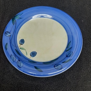 Varm Ceramica VAC8 Blue Berries Pattern Dinnerware Piece Choice Made in Italy
