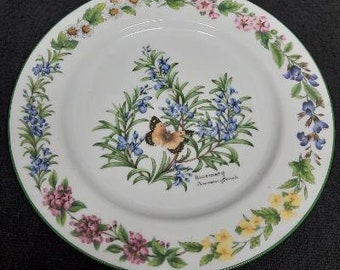 Royal Worcester Herbs Rosemary Pattern Dinner Plate Malvern