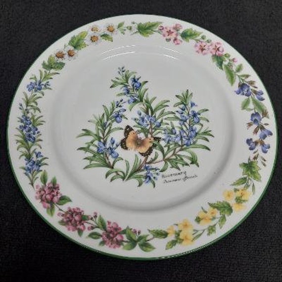 Royal Worcester Herbs Rosemary Pattern Dinner Plate Malvern