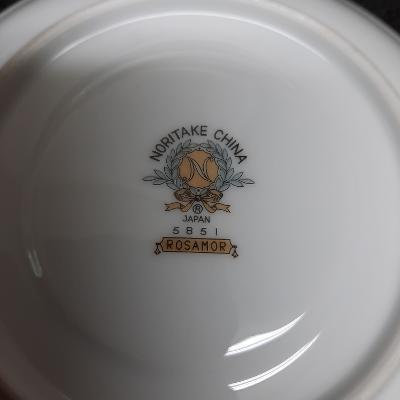 Noritake China Rosamor 5851 Pattern Coffee Cup and Saucer Set Made