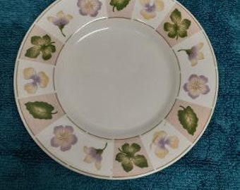 Sakura Majesticware Stoneware Dried Flowers Pattern Bread and Butter Plate