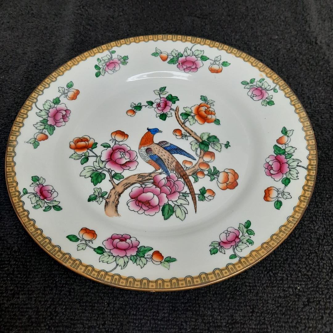 Vintage English Plates Set - Etsy
