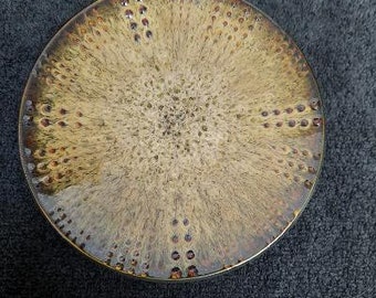 Mikasa Gourmet Basics Daymon Mocha Pattern Embossed Bread and Butter Pie Plate Stoneware