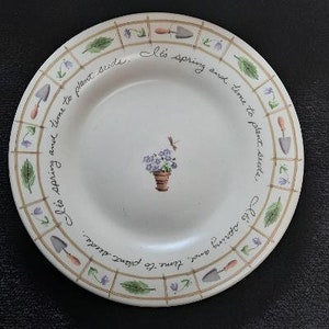 Pfaltzgraff Perennials Flower Garden Pattern Salad Plate Etsy