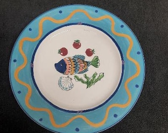 Mikasa Fashion Plate Ocean Collage Dinner Plate Made in Japan