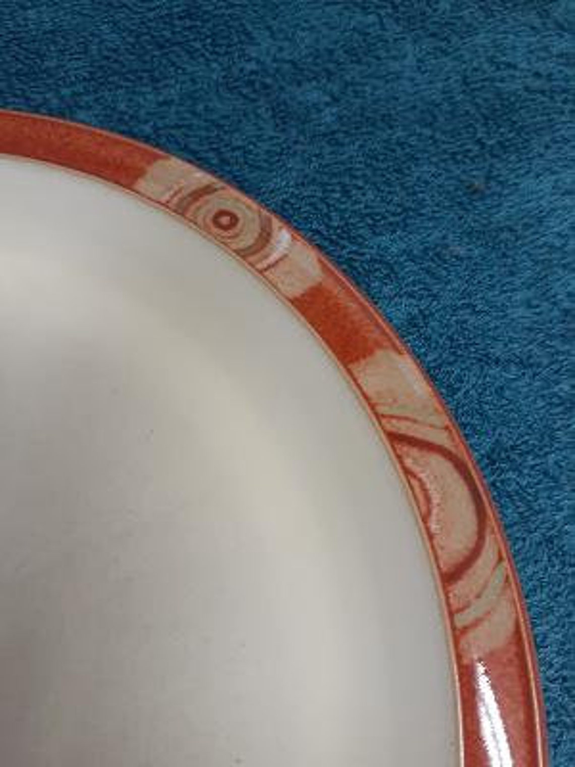 Denby Pottery Fire Chilli Pattern Dinner Plate Made in England Etsy