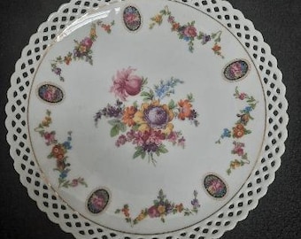 Schumann Bavaria Eleanor Pattern Pierced Edge Plate