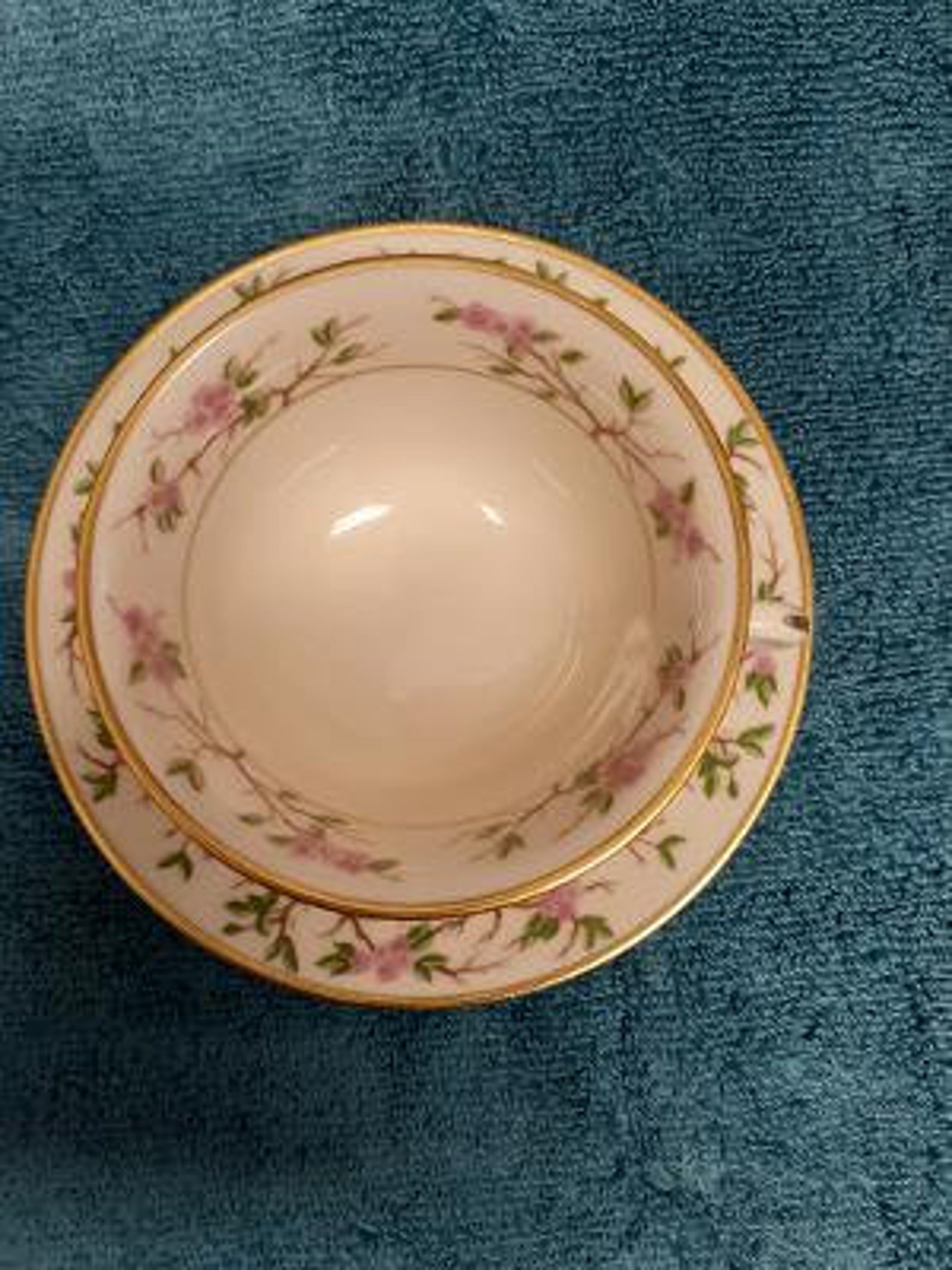 Franciscan Woodside Pattern Coffee Cup and Saucer Set Made in Etsy