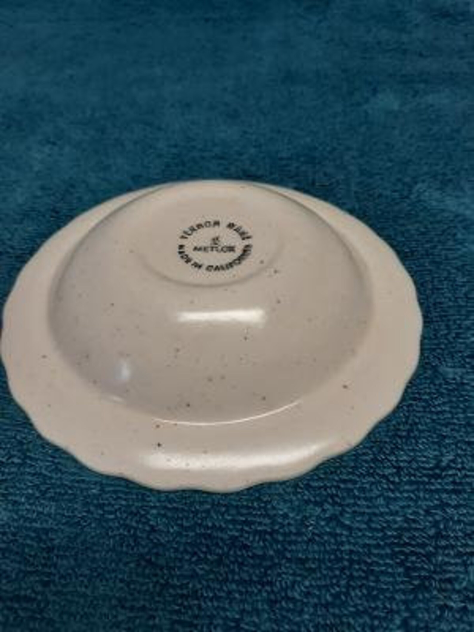 Metlox Vernon Ware Vineyard Pattern Rimmed Fruit Dessert Berry Bowl