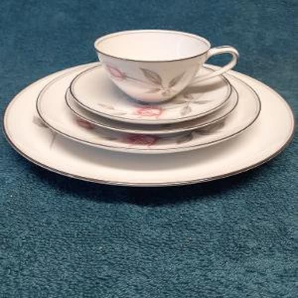 Noritake Rosemarie 6044 Pattern Dinnerware Pieces Made in Japan Choice Place Setting Sugar Creamer